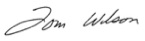 Tom Wilson Signature