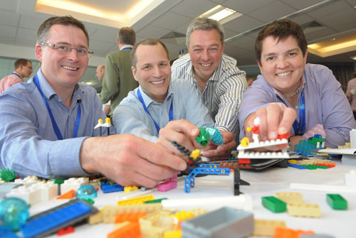 Allstate Northern Ireland workers participate in Lego Serious Play.