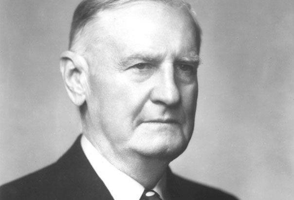 Robert E Wood portrait. 