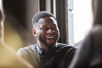 A smiling man
