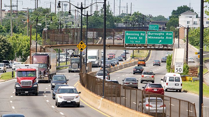 image of busy interstate. 