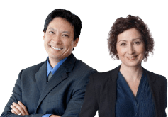 Man and woman small business agent