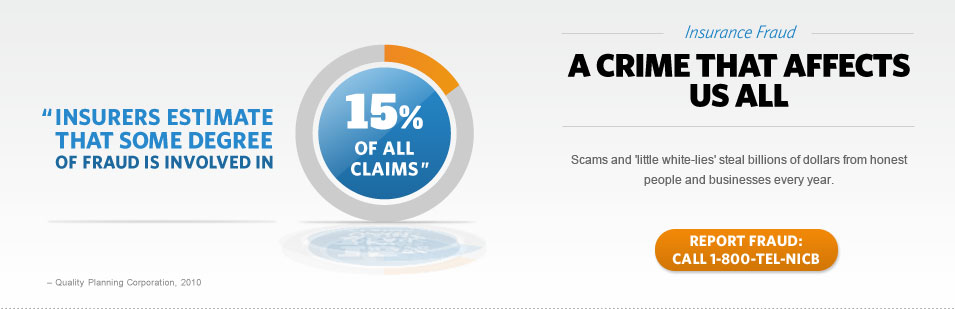 15% of all claims are home to fraud.