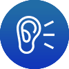 Icon - illustration of an ear. 