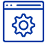 Icon - Illustration of computer privacy control. 