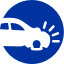 cars crashing icon. 