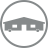Mobile home icon. 