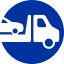 Tow truck icon. 