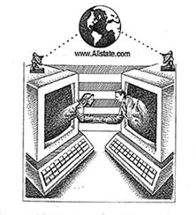 The Allstate Brand and the Internet advertisement. 