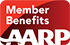 AARP membership logo.