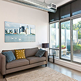 Condo living room. 