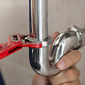 Wrench fixing pipe. 