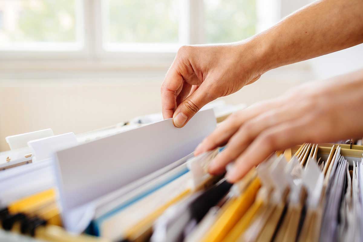 documents filing important allstate paperwork hand