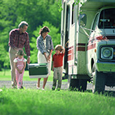 Family with RV. 