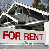 Home for rent sign. 