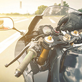 Hand turning motorcycle key. 