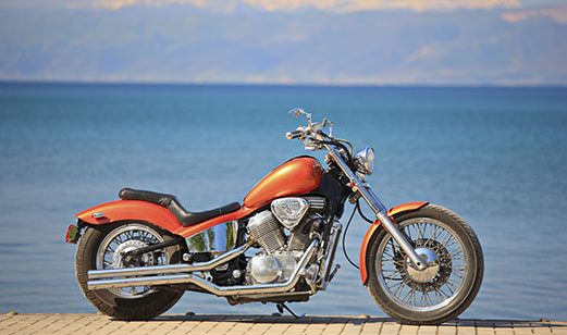 A motorcycle.